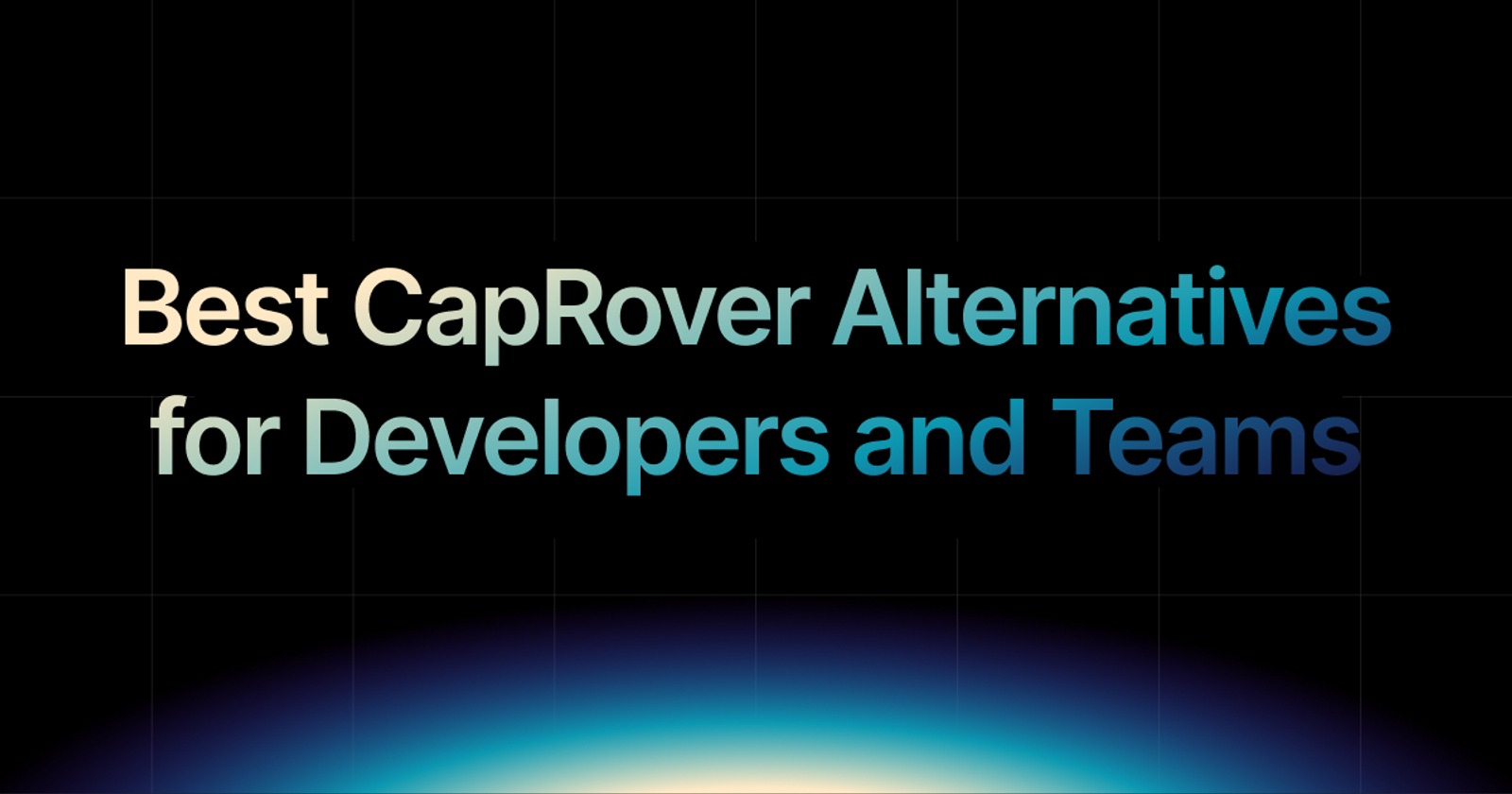 img of Best CapRover Alternatives in 2026