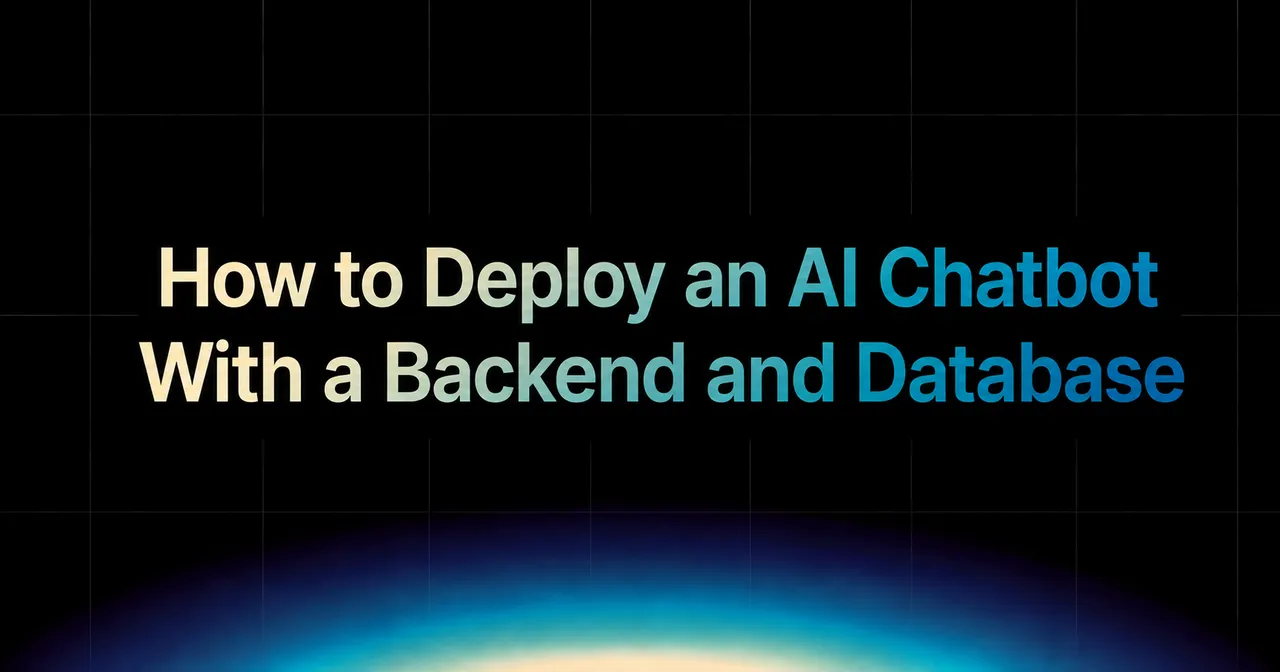 img of How to Deploy an AI Chatbot With a Backend and Database