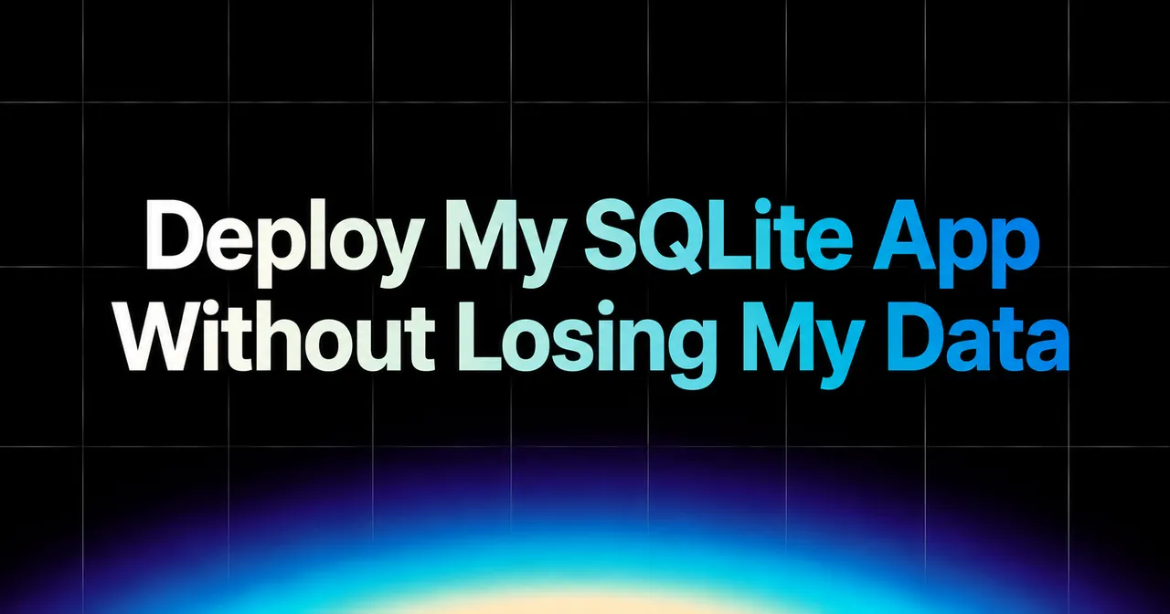 img of How Can I Deploy My SQLite App Without Losing My Data?