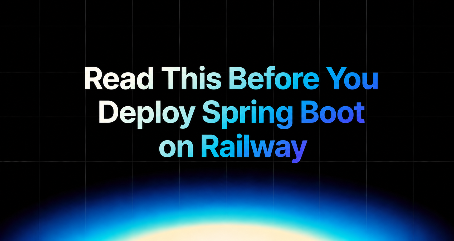 4 ways to deploy spring boot angular app | devglan... Deploy Spring Boot on Railway the Right Way