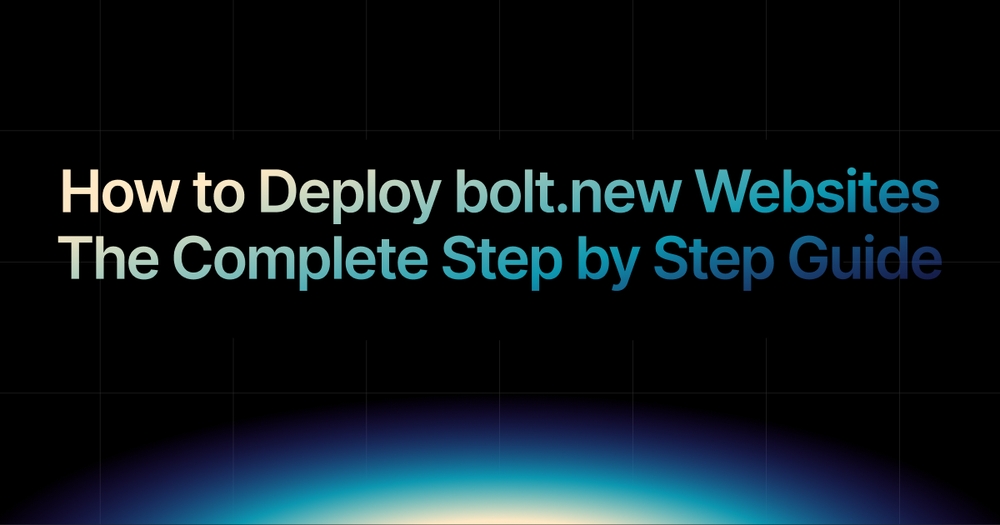 img of How to Deploy bolt.new Websites in 2026: The Complete Step by Step Guide